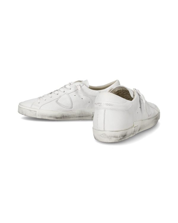 sneaker bassa prsx uomo - bianco philippe model pe24. art. prlu 1012