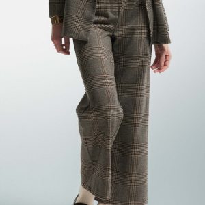 pantalone vita alta a quadri nik kocca ai 24.25.