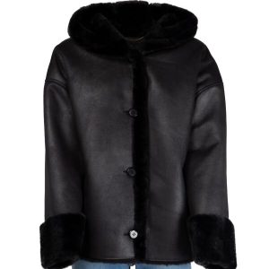 giacca con cappuccio eco montone kalliopo kocca ai 24.25.