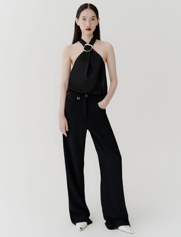 Top in satin riciclato bermuda marella pe 25