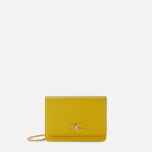 Tracolla piccola con placca logo bs11a51e2 Elisabetta Franchi pe25