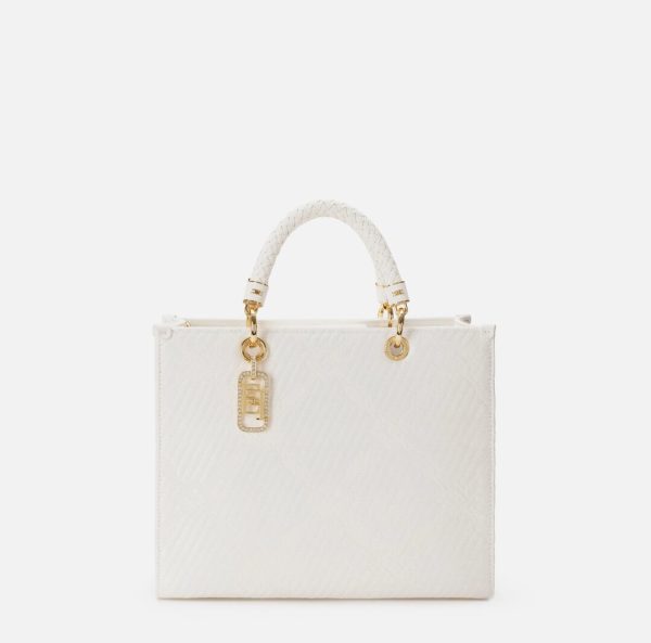 Tote media in jacquard con charms bs12a51e2 elisebetta frachi pe25