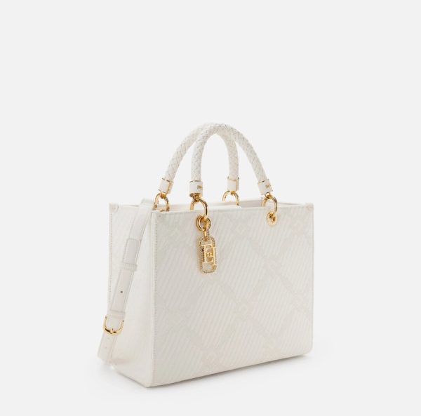 Tote media in jacquard con charms bs12a51e2 elisebetta frachi pe25