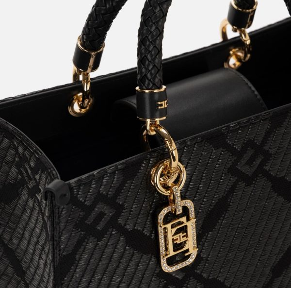 Tote media in jacquard con charms bs12a51e2 elisebetta frachi pe25