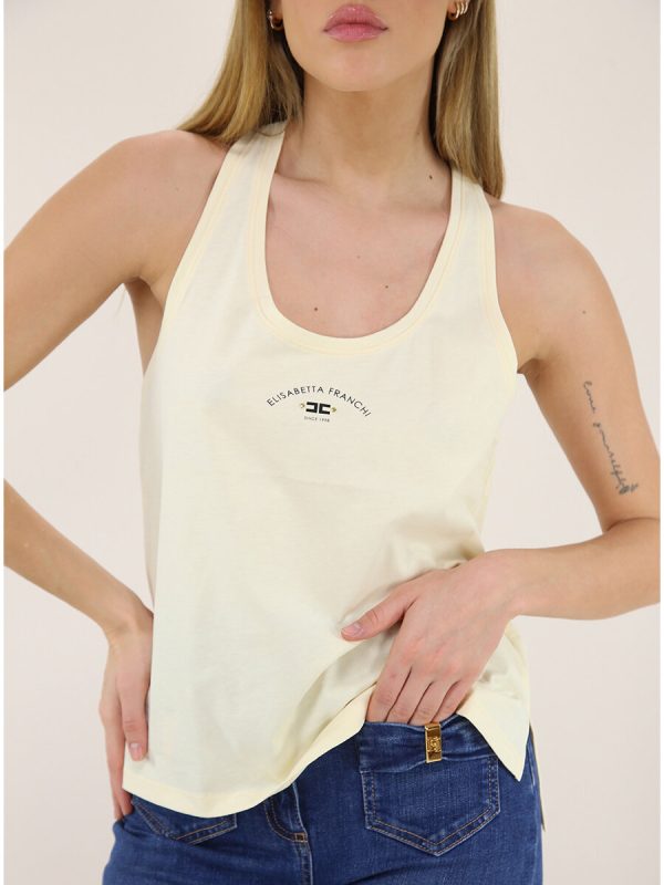 Canotta in jersey con logo cn00251e2 elisebetta frachi pe25