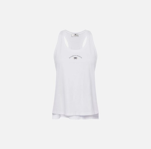 Canotta in jersey con logo cn00251e2 elisebetta frachi pe25