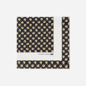 Foulard quadrato in twill di seta stampa rombi fo05f51e2 elisebetta frachi pe25