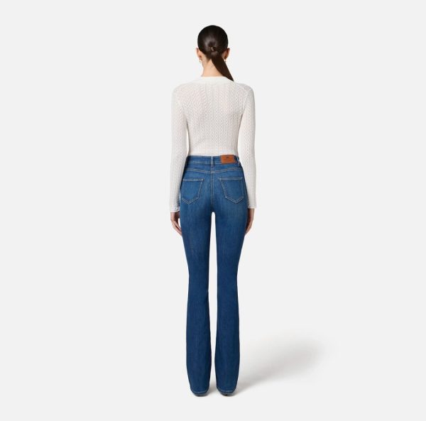 Jeans con taschini e dettagli a fiocco pj88n51e2 elisebetta frachi pe25