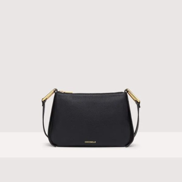 Mini Bag Grained Leather Noir Coccinelle Borse Donna MQF 55 03 01 001 TUPE25.