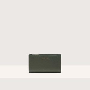 Wallet Grained Leather Alga Coccinelle Portafoglio Donna MW5 11 F1 01 G28 TUP