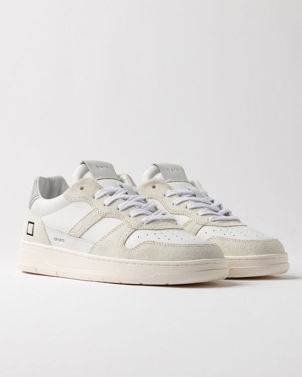 Scarpa d.a.t.e. pe 25. mod. court 2.0 vintage calf white art. m421-c2-vc-wh