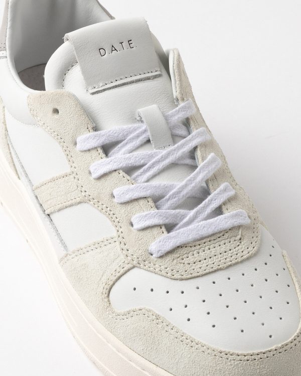 Scarpa d.a.t.e. pe 25. mod. court 2.0 vintage calf white art. m421-c2-vc-wh