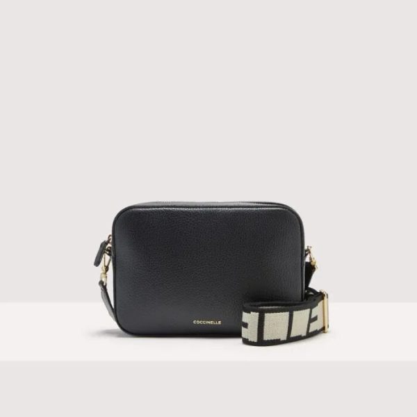 Mini Bag Grained Leather Noir Coccinelle Borse Donna MN5 55 M3 01 001 TUPE25.