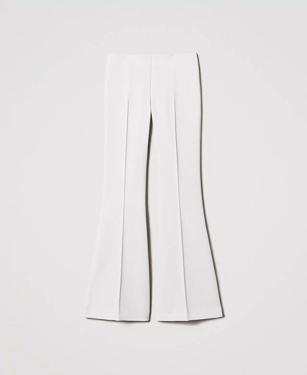 Pantalone flare in crèpe fluido twin set pe25 art. 251tp2105