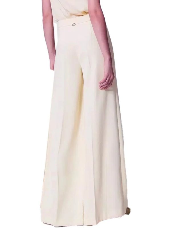 Pantalone a palazzo in crèpe fluido twin set pe25 art. 251tp2102