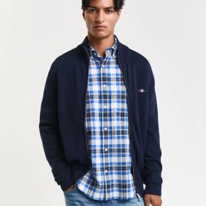 Casual Cotton Zip Cardigan Gant Maglie Uomo 2501.8030164