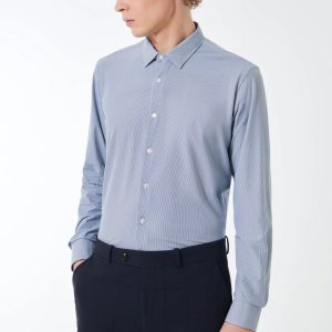Oxford jacquard open shirt rrd pe25 art. 25254