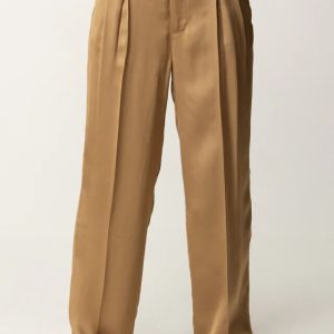 Pantaloni wide leg golden green twin set pe25 art. 251tt2273