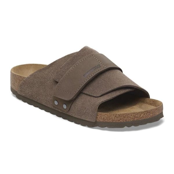 Kyoto Concrete Gray Suede Leather nubuck Birkenstock Sandali 1029138 PE25.