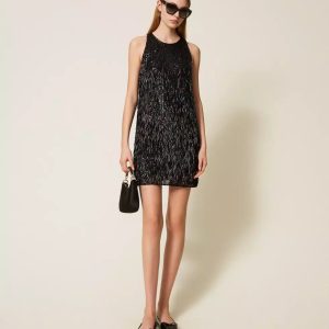 Mini Abito Con Paillettes e Canottiglie Twin Set Abiti 252TP2370AI25.26.