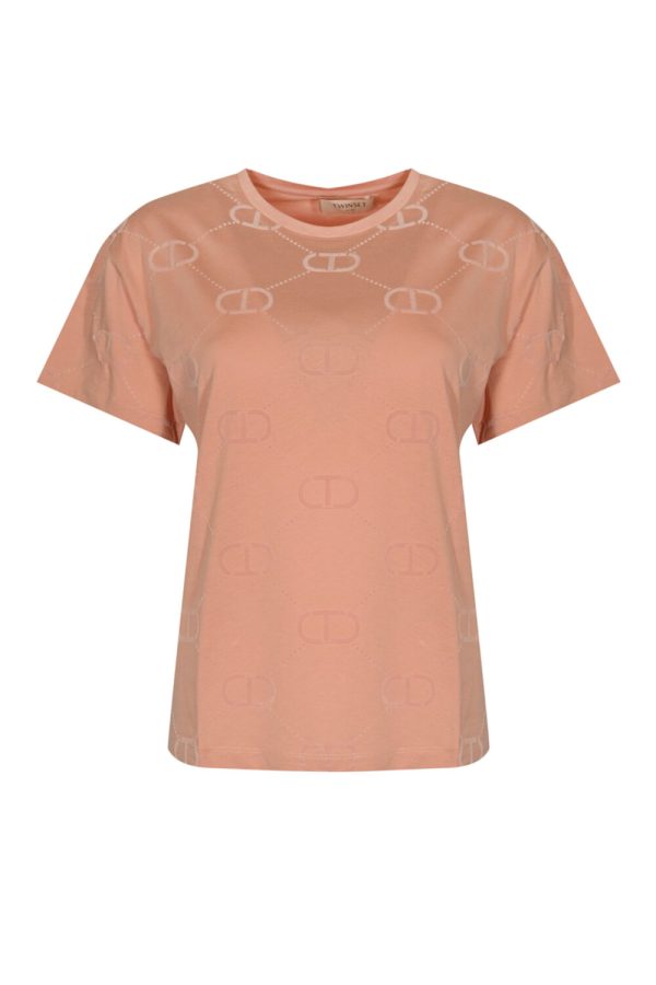 t-Shirt M/c Stampa Flock All Over Twin Set t-Shirt Donna 252TP2055AI25.26.