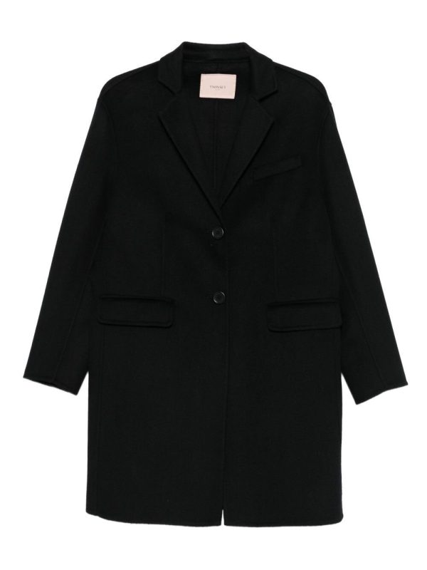 Cappotto Lungo In Panno Twin Set Cappotti Donna 252TP2074AI25.26.