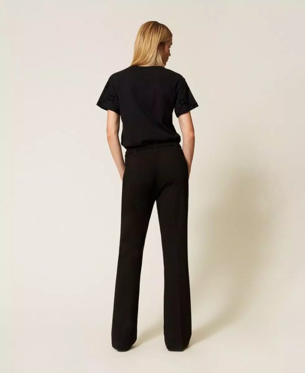 Pantalone Flare C/cintura Twin Set Pantaloni Donna 252TP2602AI25.26.