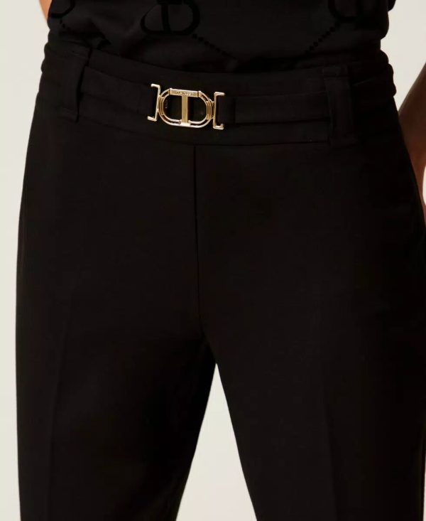 Pantalone Flare C/cintura Twin Set Pantaloni Donna 252TP2602AI25.26.