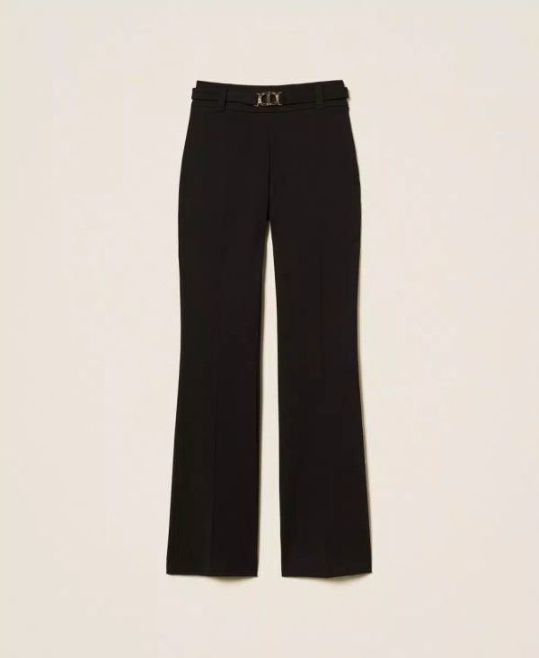 Pantalone Flare C/cintura Twin Set Pantaloni Donna 252TP2602AI25.26.