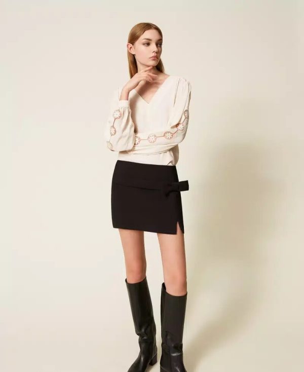 Blusa M/l Con Ricamo Twin Set Bluse Donna 252TP2151 AI25.26.