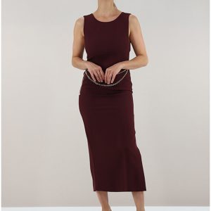 Abito Lungo Fittato C/cintura In Metall Twin Set Abiti Donna 252TP2300AI25.26.