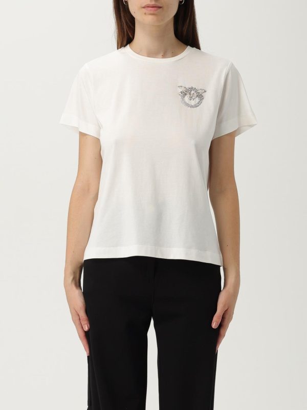Nambrone t-Shirt Jersey Ricamo Pinko t-Shirt Donna 103320A2RN AI25.26.