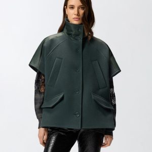Carbonara Cappa Panno Con Sati Pinko Cappotti Donna 105790A2SLAI25.26.
