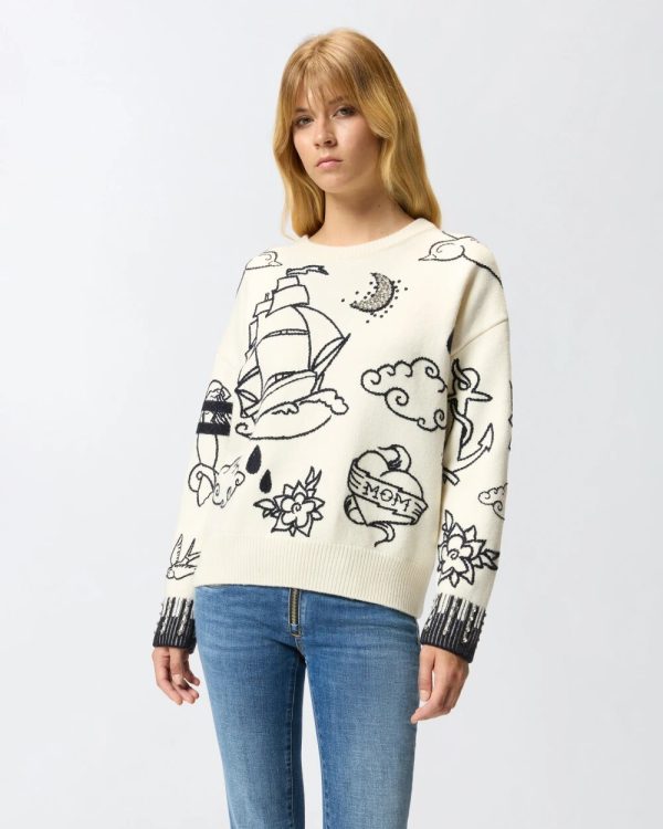 Andros Maglia Cordonetto 100 m Pinko Maglie Donna 105427A2PK AI25.26.