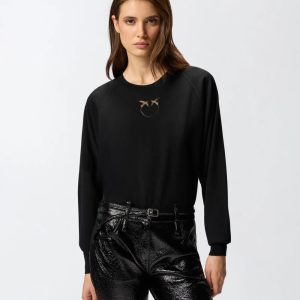 Lanzarote Maglia Lana Logo In Pinko Maglie Donna 105417A18M AI25.26.