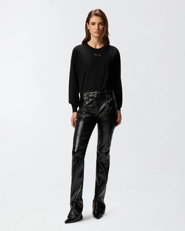 Lanzarote Maglia Lana Logo In Pinko Maglie Donna 105417A18M AI25.26.
