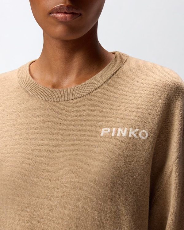Martinica Maglia Blend Ws Logo Pinko Maglie Donna 105561A2SI AI25.26.