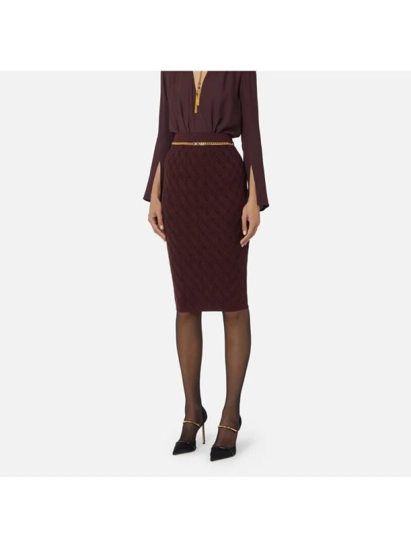 Gonna Di Maglia Elisabetta Franchi GK20B56E2