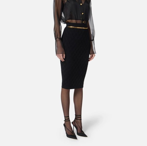 Gonna Di Maglia Elisabetta Franchi GK20B56E2