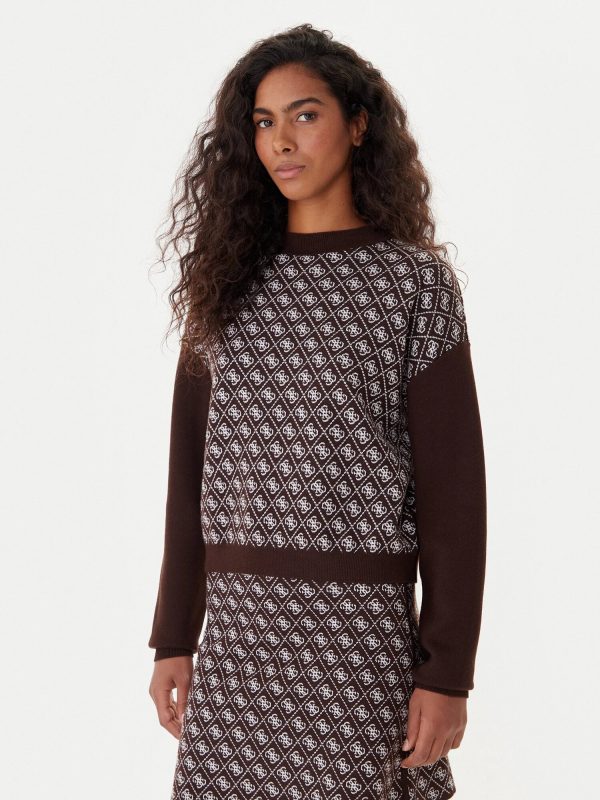 Ls Mn Aubrey 4g Swtr Guess Abiti Donna W5BR23 Z3JD2.AI2526.