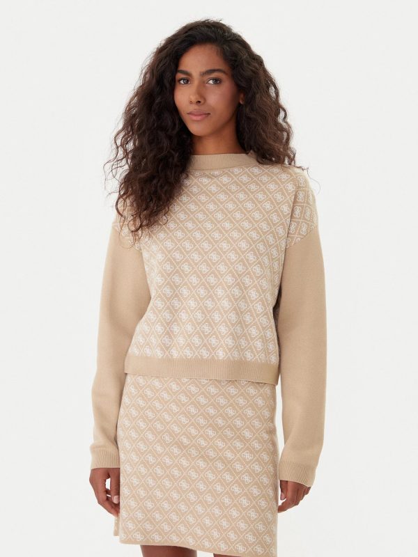 Ls Mn Aubrey 4g Swtr Guess Abiti Donna W5BR23 Z3JD2.AI2526.