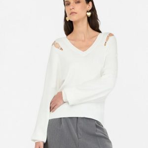Ecs Maglia Chiusa M/l Liu Jo Maglie Donna MF5037MS99EAI25.26.