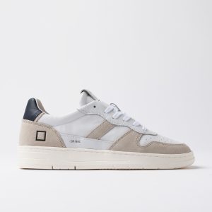 Court 2.0 Basic White-Blue M8a D.a.t.e. Sneakers Uomo M431-C2-BA-WLAI2526.