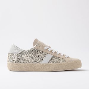 Hill Low Glitter Platinum W8f D.a.t.e. Sneakers Donna W431-HL-GL-PLAI2526.