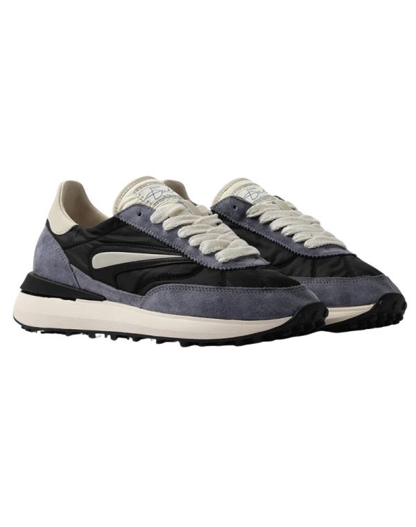 Scarpe d.a.t.e. pe 25. mod. athleta nylon black-cream art. m421-at-ny-bc