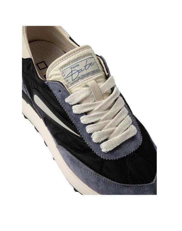 Scarpe d.a.t.e. pe 25. mod. athleta nylon black-cream art. m421-at-ny-bc
