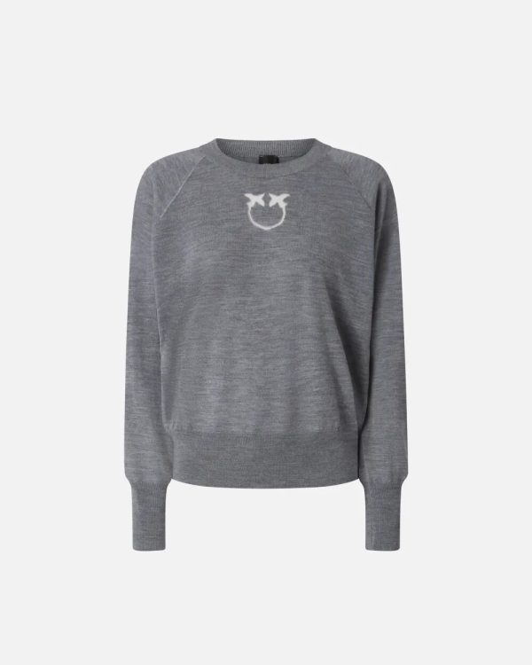 Lanzarote Maglia Lana Logo In Pinko Maglie Donna 105417A18M AI25.26.
