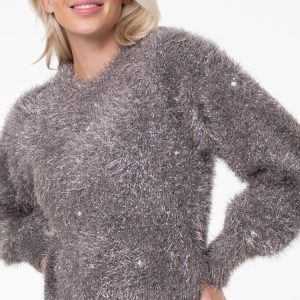 Ls Cn Kira Lurex Mix Guess Maglie Donna W5BR97 Z4030.AI2526.