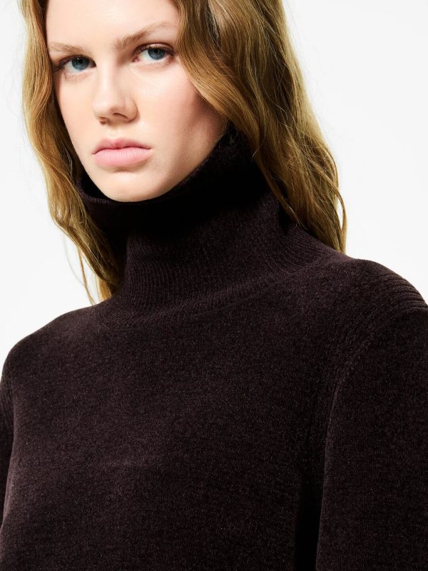 Velvet Vent Turtleneck Wom Knit Rrd Maglie Donna W25631AI25.26.