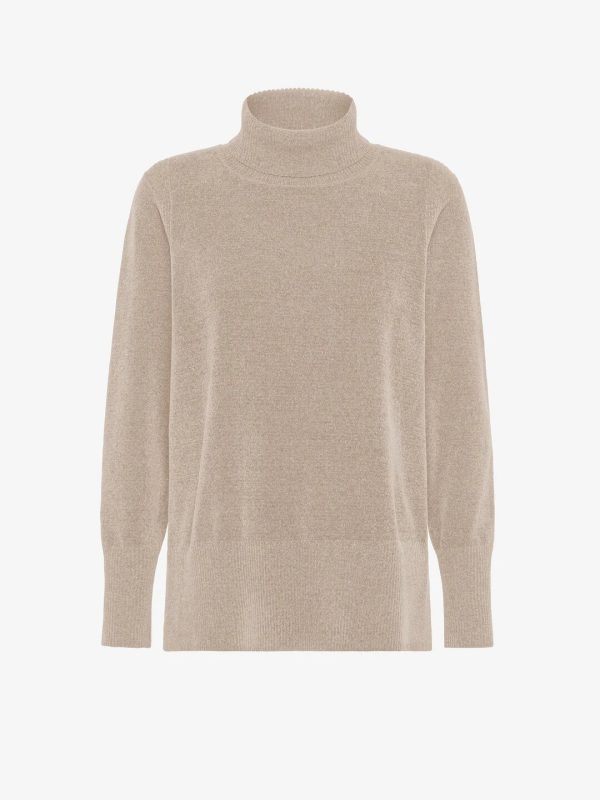 Velvet Vent Turtleneck Wom Knit Rrd Maglie Donna W25631AI25.26.